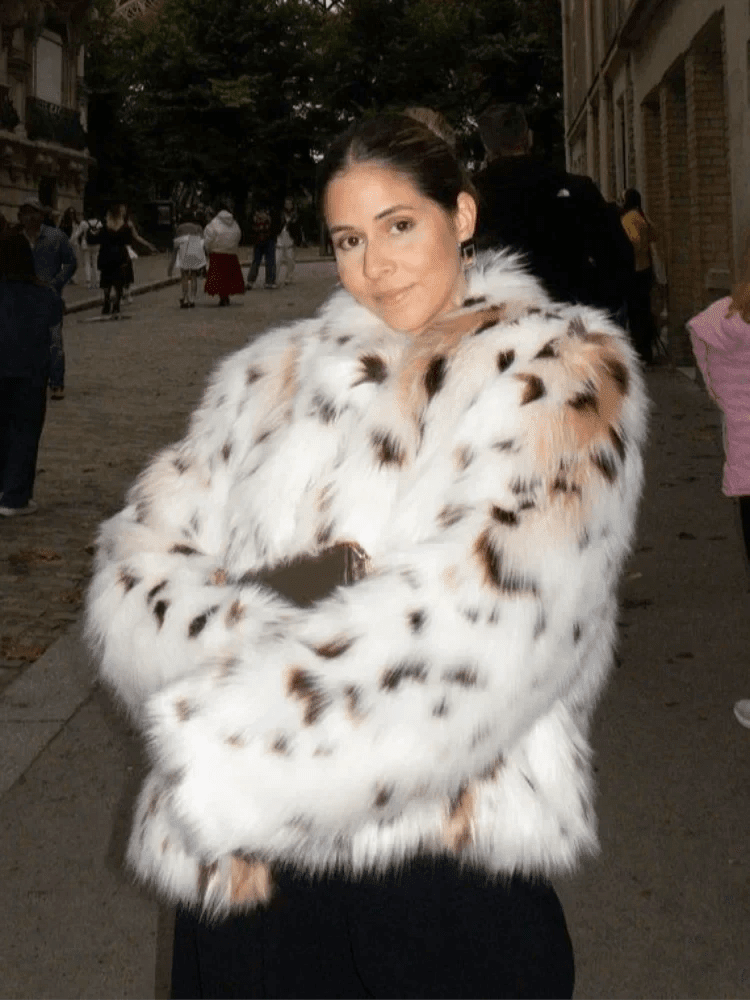 SOERA Celeste Leopard Faux Fur Coat - Coats & Jackets - um1764442362185470010 White Leopard XS