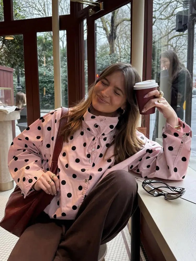 SOERA Margaret Drawstring Polka Dot Jacket - Coats & Jackets - 1005011804025733-;kw1774621566500076429 XS