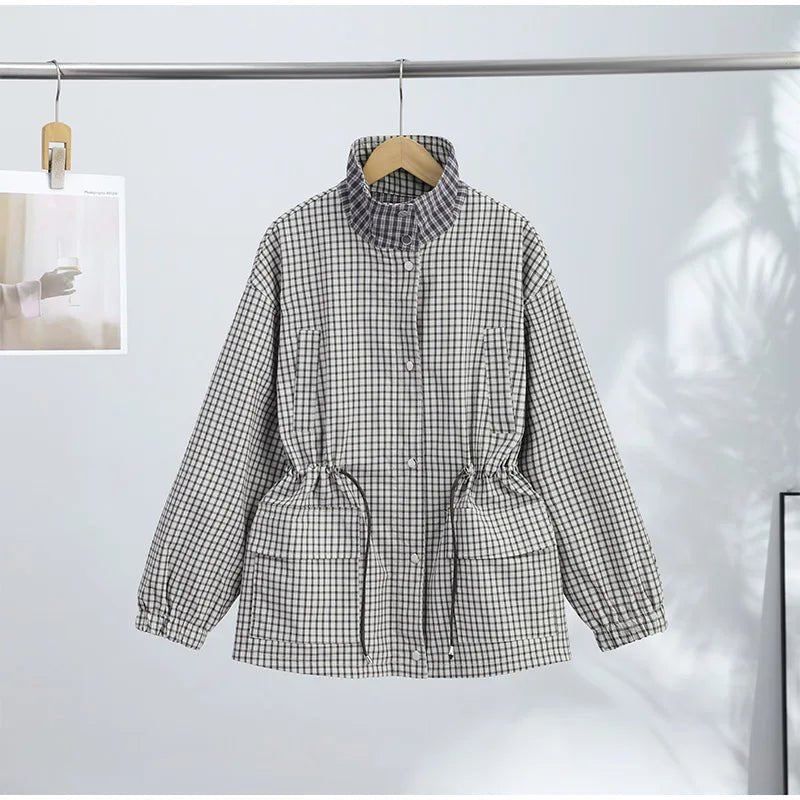 SOERA Marnie Plaid Zip Jacket - Coats & Jackets - 1005011795742449-;zb1775592292252360401 Plaid L