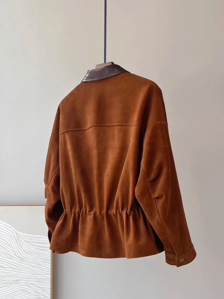 SOERA Sharmaine Slim Fit Suede Jacket - Coats & Jackets -  Brown S