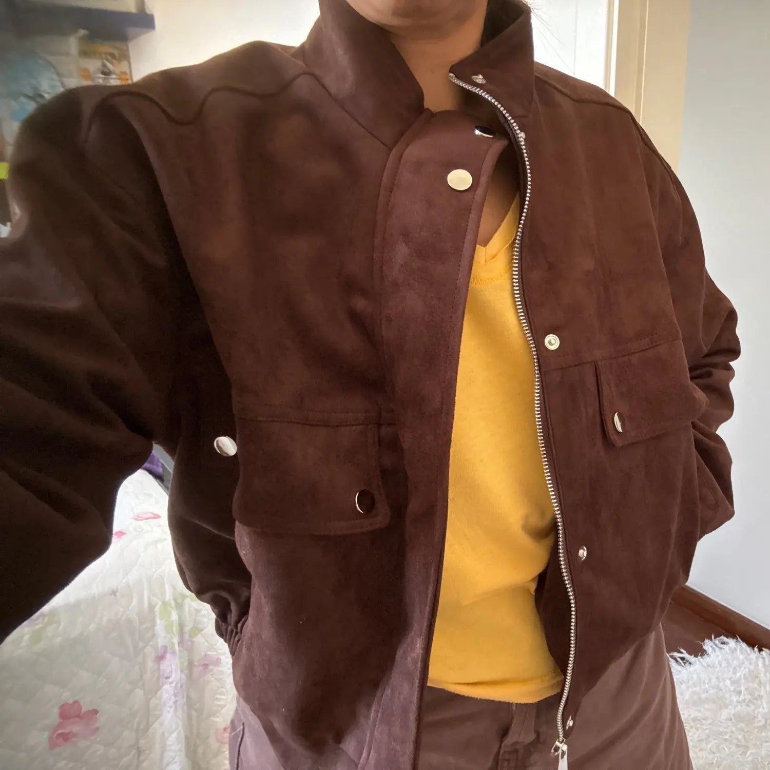 SOERA Sienna Faux Suede Jacket - Coats & Jackets - 1005009941377550-;hl1773374039270381570 XS