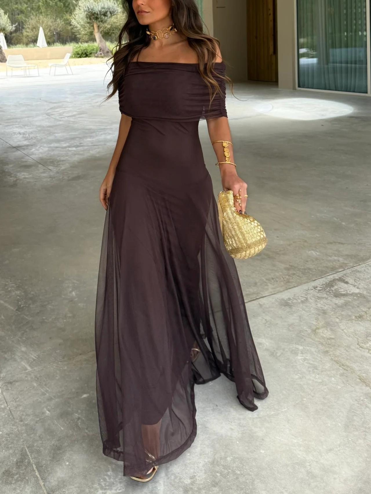 Anya Draped Maxi Dress