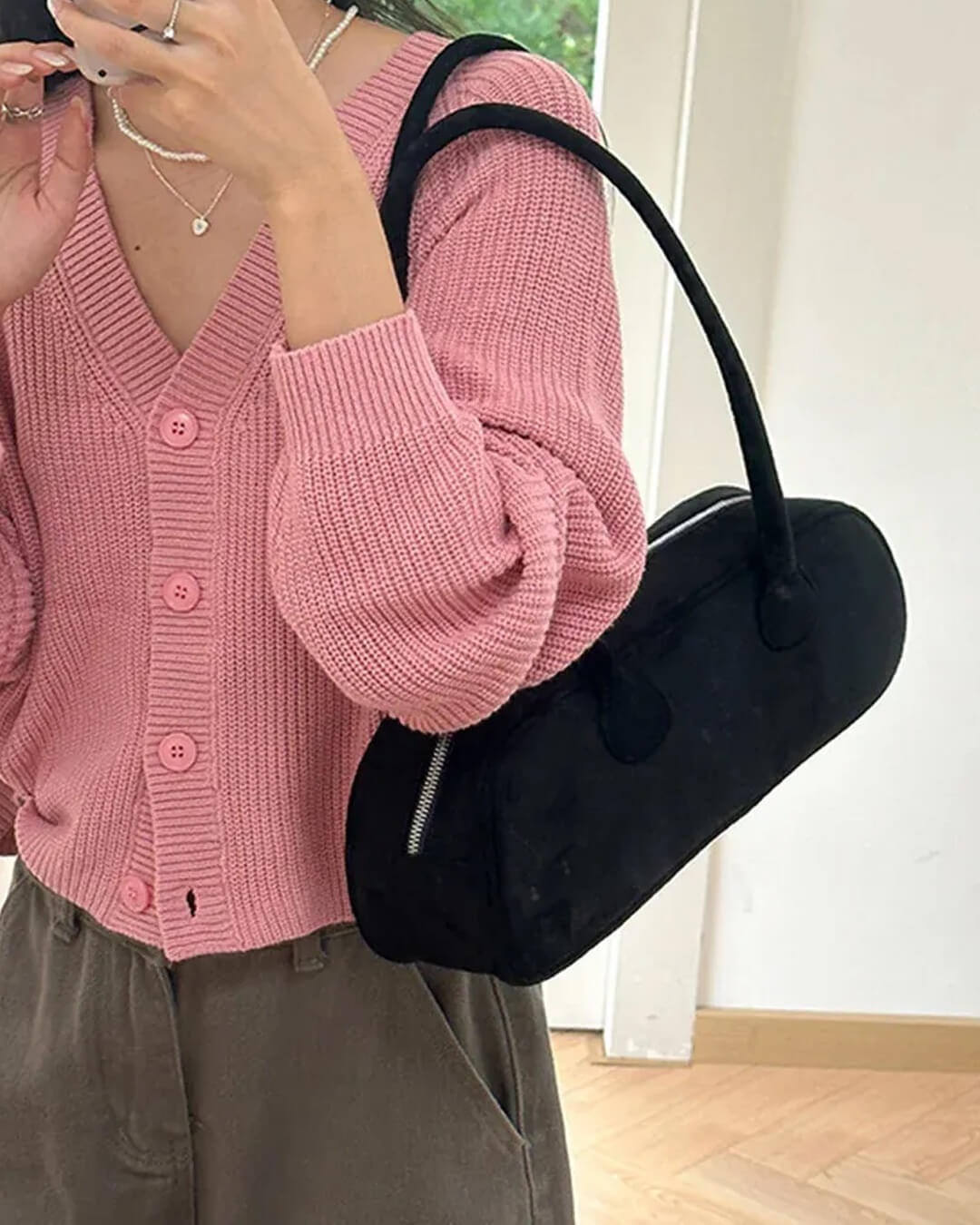 SOERA Aveline Vegan Suede Bag - Handbags - 3256807406638791-;FT1757549904958440094 Beige Regular