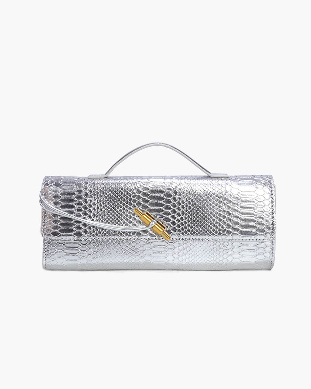 SOERA Bianca Croc - Embossed Leather Bag - Handbags - Soera-Bianca-Vegan-Leather-Bag-Handbag/Silver Silver Regular