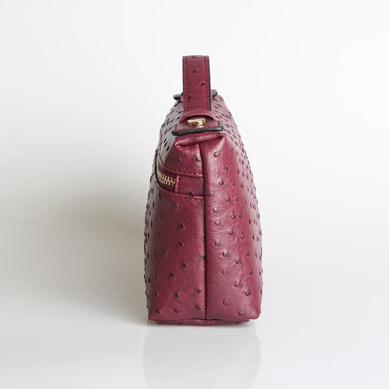 SOERA Bianca Ostrich Pattern Bag - Handbags -  Dark Teal