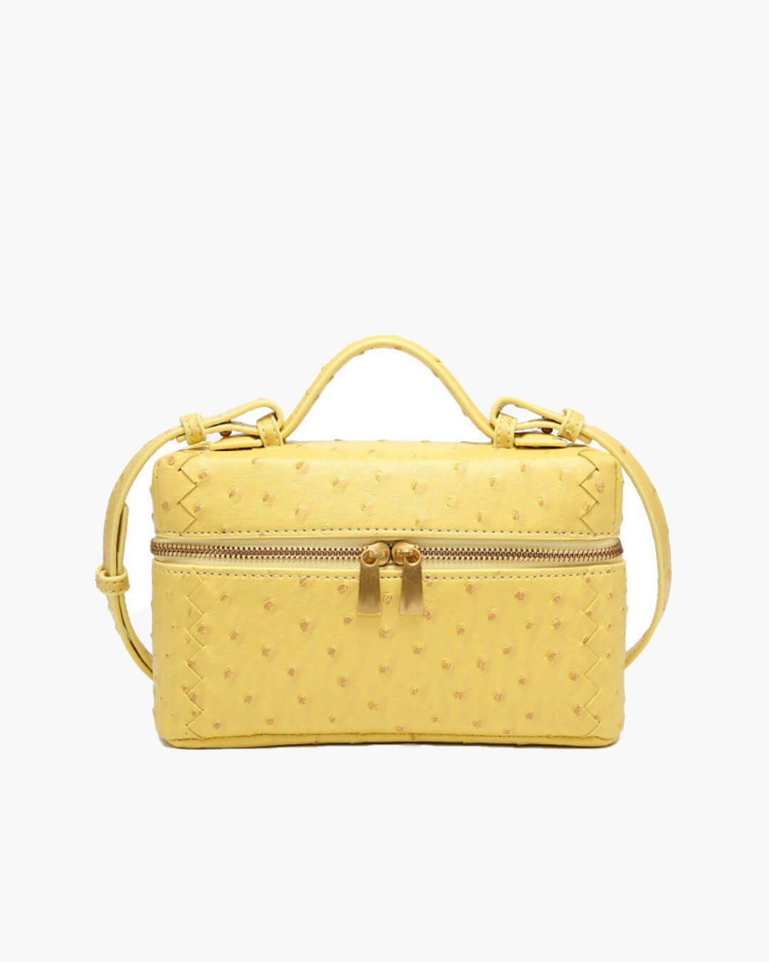 SOERA Delphine Leather Box Bag - Handbags -  Yellow