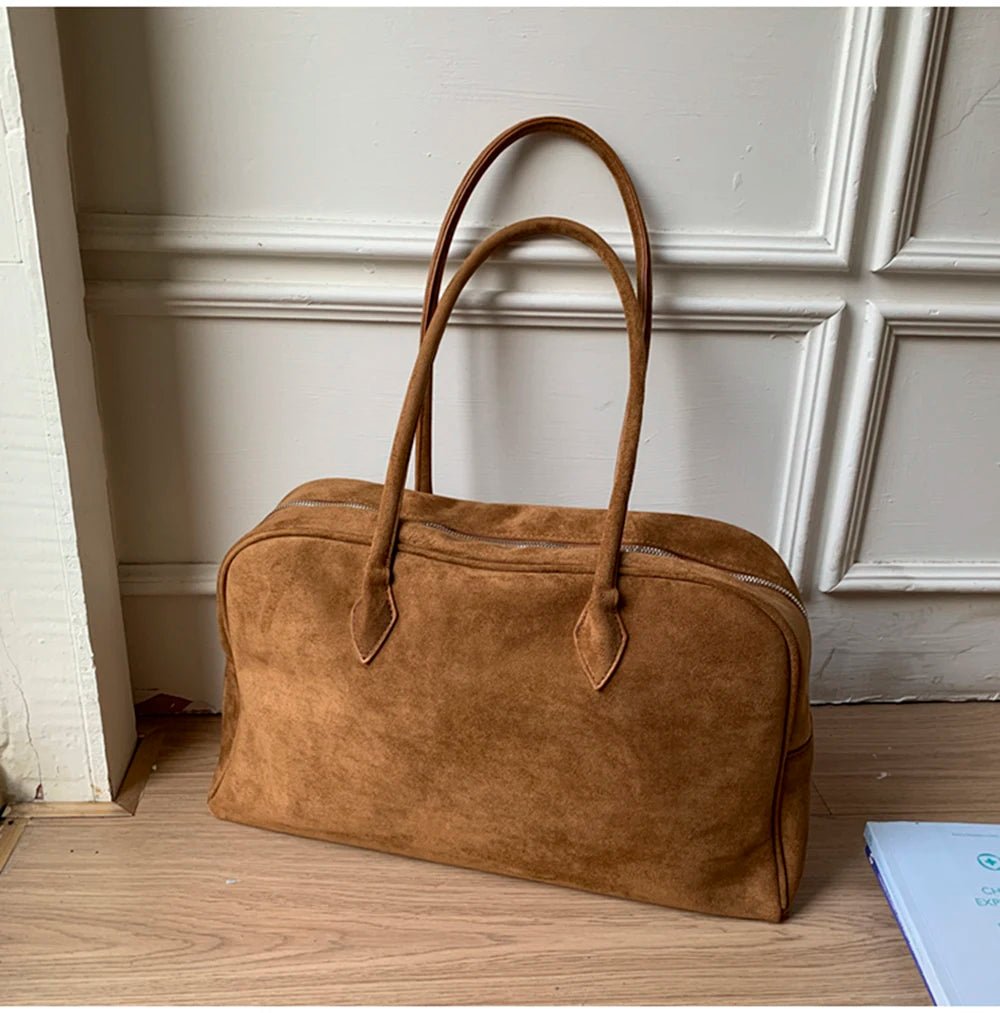 SOERA Jenny Suede Shoulder Bag - Handbags - 3256809656718091-;Go1757549905361155379 Beige Regular