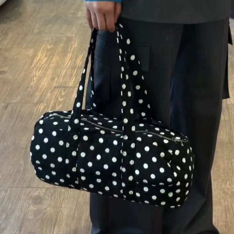 SOERA Kate Polka Dot Mini Duffle Bag - Handbags - 1005009570874235-;Ht1771494649181137977 Default