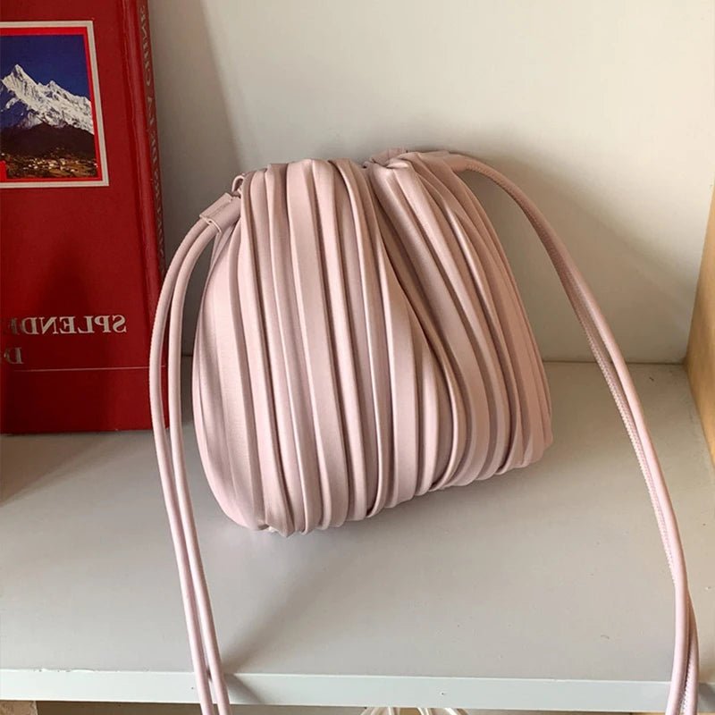 SOERA Lily Pleated Mini Crossbody Bag - Handbags -  Beige