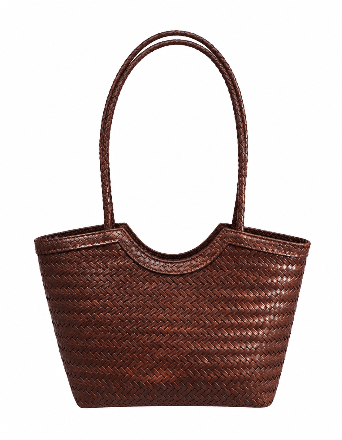 SOERA Rica Woven Faux Leather Bag - Handbags - DBAD2-HD313005 Dark Brown Regular
