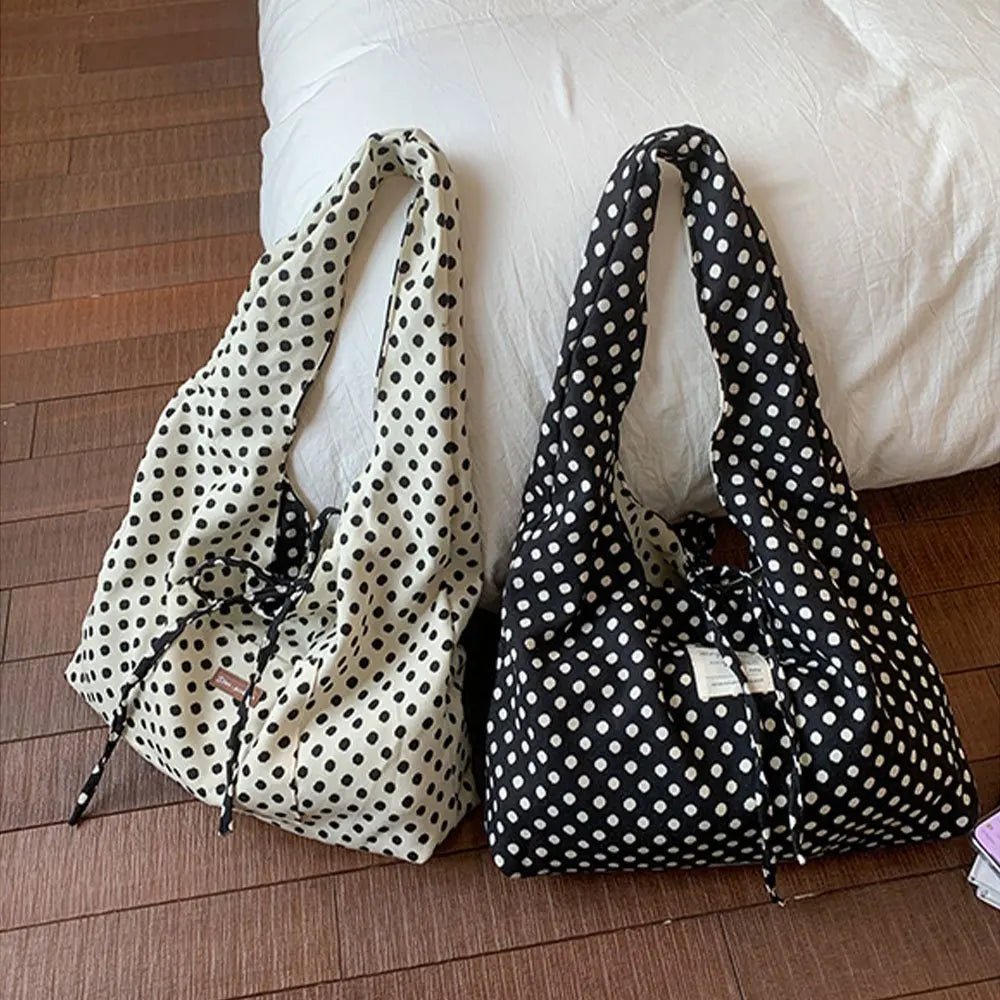 SOERA Sheila Polka Dots Reversible Hobo Bag - Handbags - 1005010659688158-;tv1775118759279870508 Default