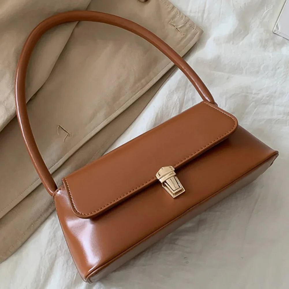 SOERA Tracy Leather Shoulder Bag - Handbags - 3256806228223707-;Wz1754570365850564742 Dark Brown