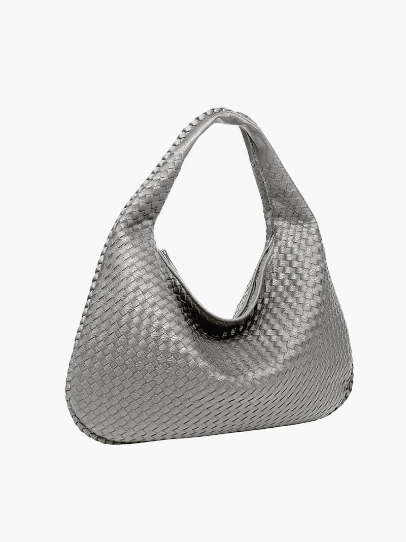 SOERA Woven bag XL - Handbags - DBAD2-QL367001 lightgrey