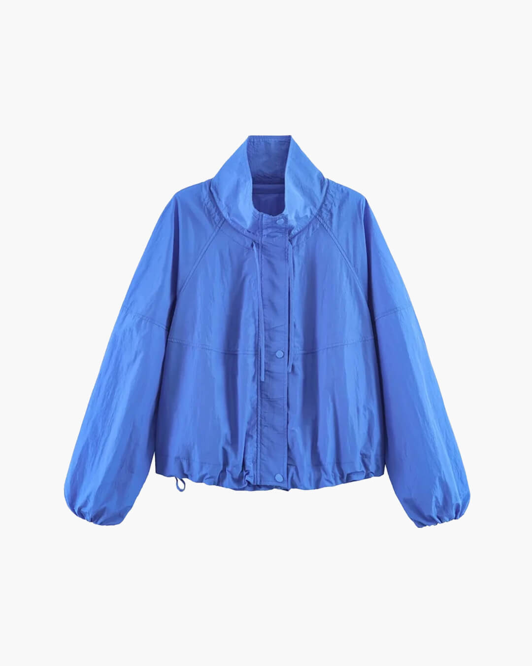 SOERA Alice Stand Collar Windbreaker Jacket - Jacket - SOERA-624963-BLU-L-33123 Blue L