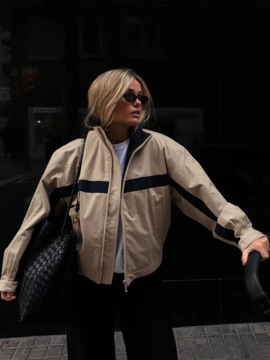 Kurtka bomber Amanda w stylu vintage