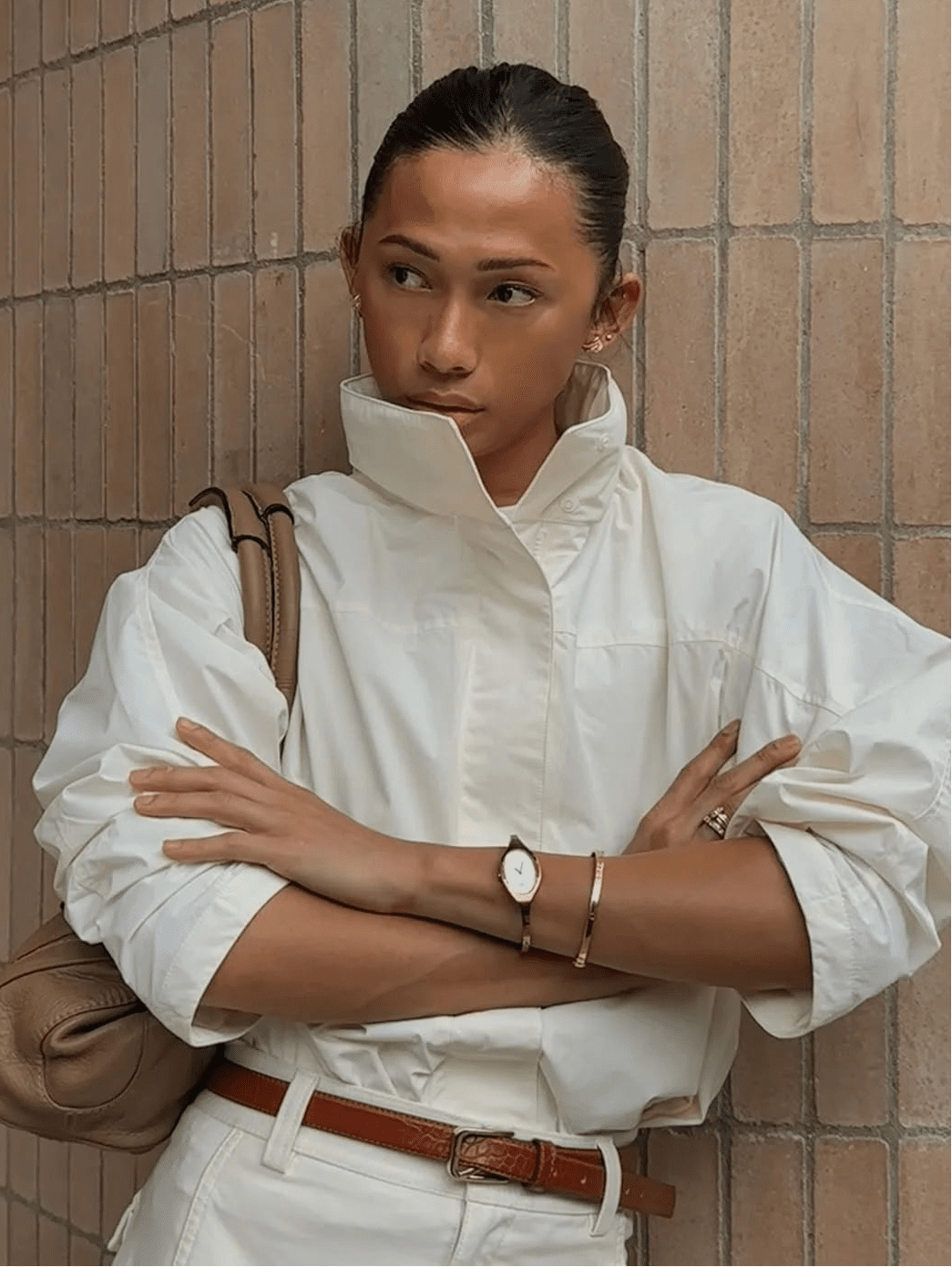 SOERA Bianca Hooded Waterproof Bomber Jacket - Jacket -  White S