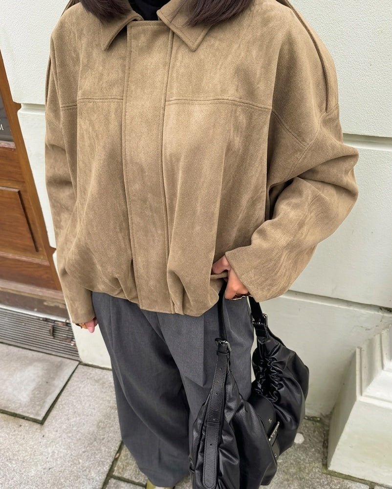 SOERA Ellie Suede Oversized Zip Jacket - Jacket - SOERA-582083-DEF-OS-53827 S