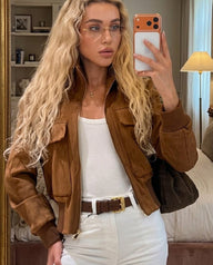 Krótkie bomber Esther