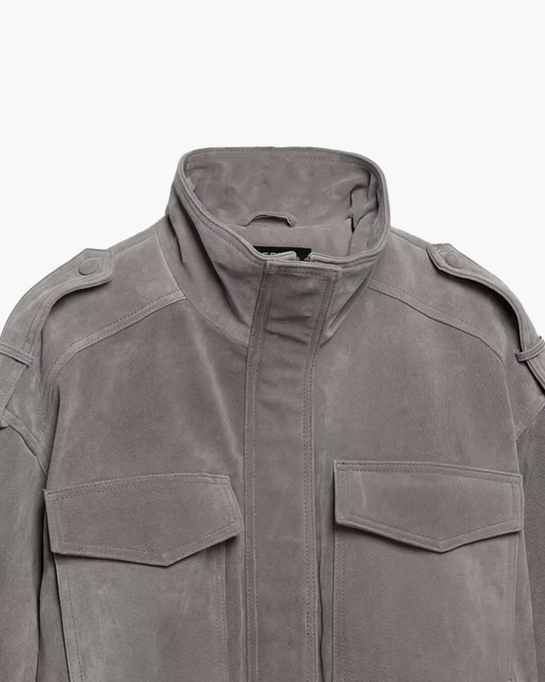 SOERA Evelyn Faux Suede Cropped Jacket - Jacket - SOERA-414467-GRE-XS-93507 Grey XS