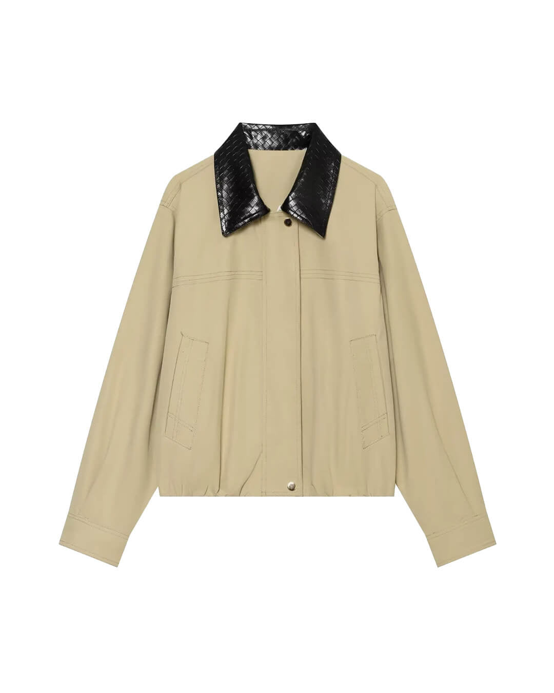 SOERA Olivia Contrast Collar Bomber Jacket - Jacket - SOERA-290755-NAV-XS-48035 Navy XS