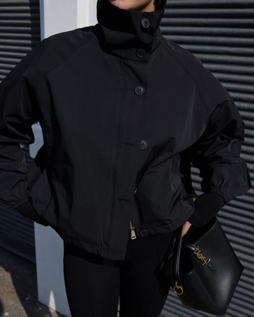 SOERA Clara High - Neck Bomber Jacket - Jackets - RK1765197968548826043 Red S