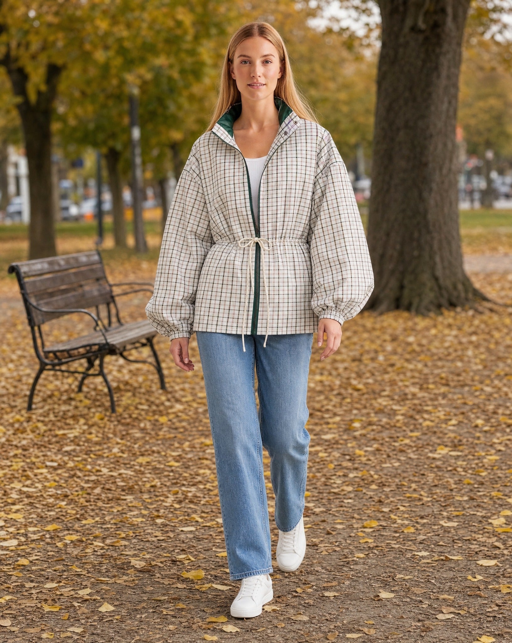 SOERA Erica Retro Plaid Hooded Jacket - Jackets - SOERA-515011-PIC-S-05379 S
