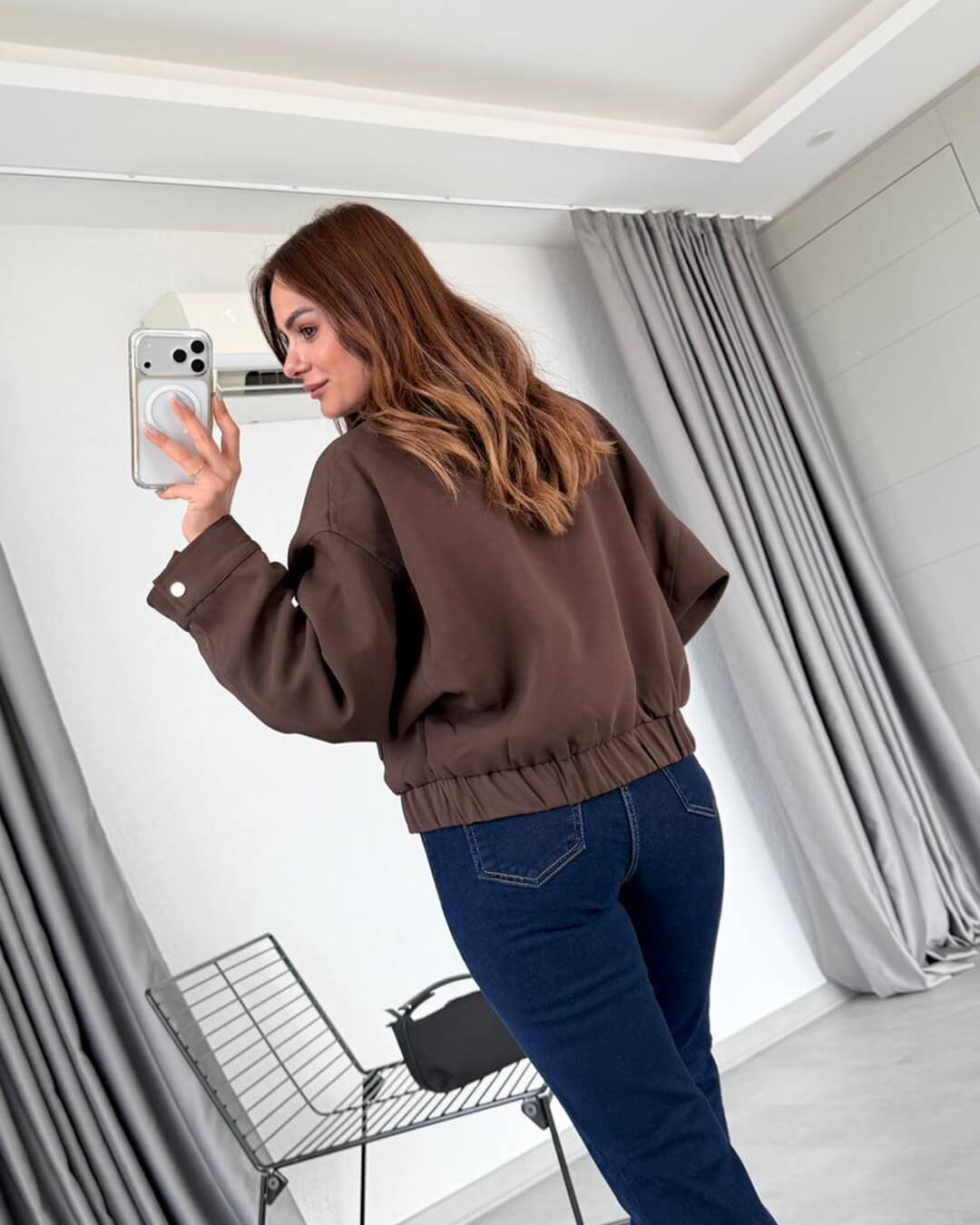 SOERA Ginny Flap Pocket Bomber Jacket - Jackets - 1005009910944019-;bP1773321573600255113 S