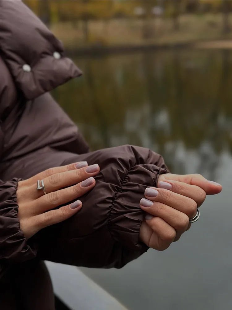 SOERA Janine Hooded Puffer Jacket - Jackets - Xf1762345864134219841 Dark Brown M