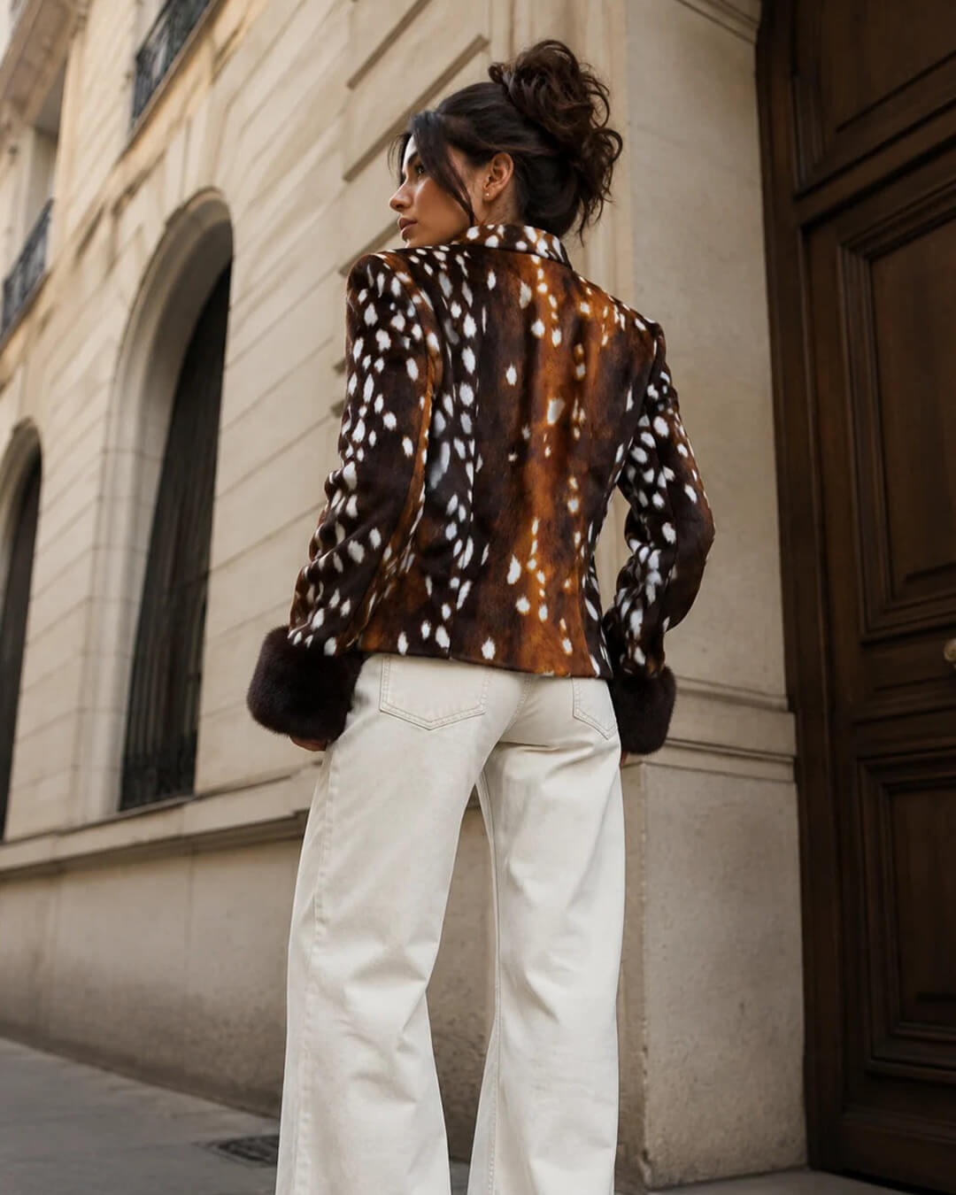 SOERA Julia Stand Collar Faux Fur Bambi Jacket - Jackets - SOERA-492931-PIC-M-16899 M