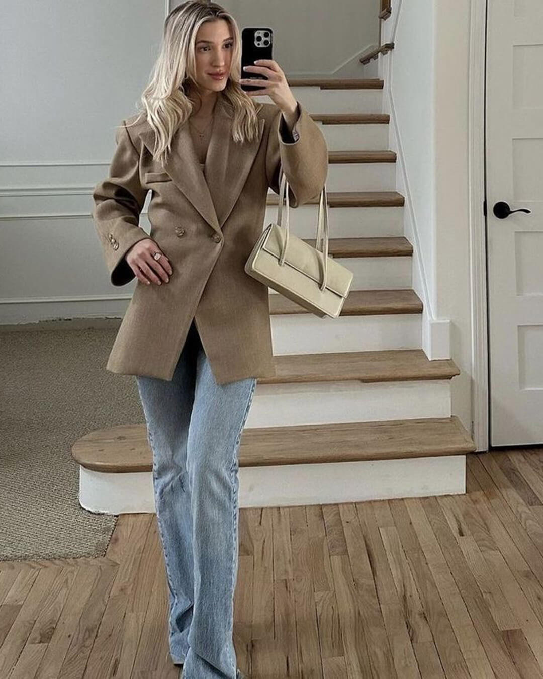 SOERA Myrna Notch Lapel Cinched Blazer - Jackets - ab1770276357224366954 Beige M