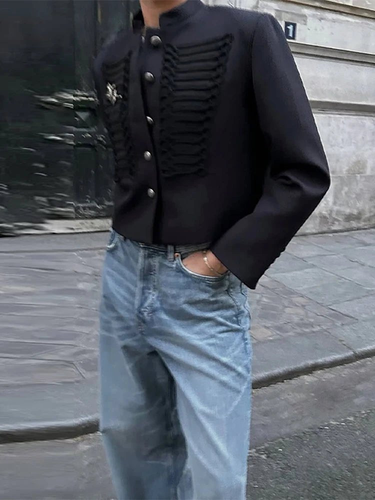 SOERA Nadya Stand Collar Napoleon Jacket - Jackets - 1005010480314074-;tZ1774621553169965708 L