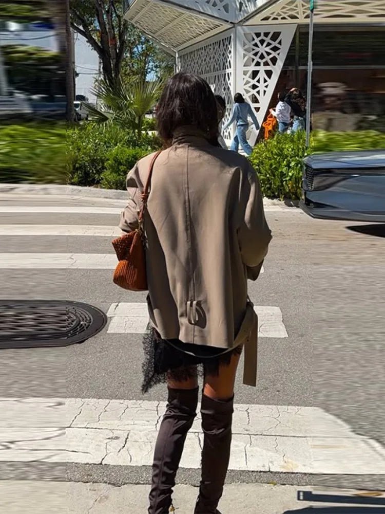 SOERA Saddie Belted Short Trench Coat - Jackets - 1005011736075587-;ly1774869391317593995 XS