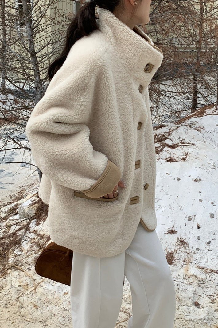 SOERA Vanya Stand Collar Faux Fur Coat - Jackets - dP1765731916179981265 Default