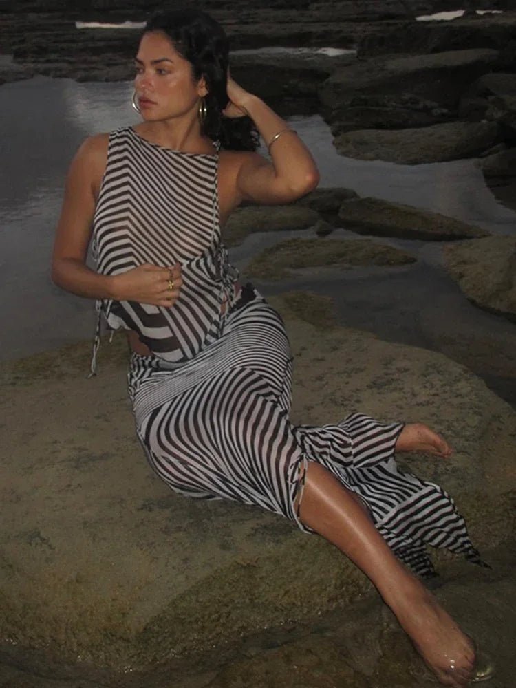 SOERA Sage Halter Zebra Two-Piece Set - Matching Sets - SOERA-407491-DEF-OS-56003 S