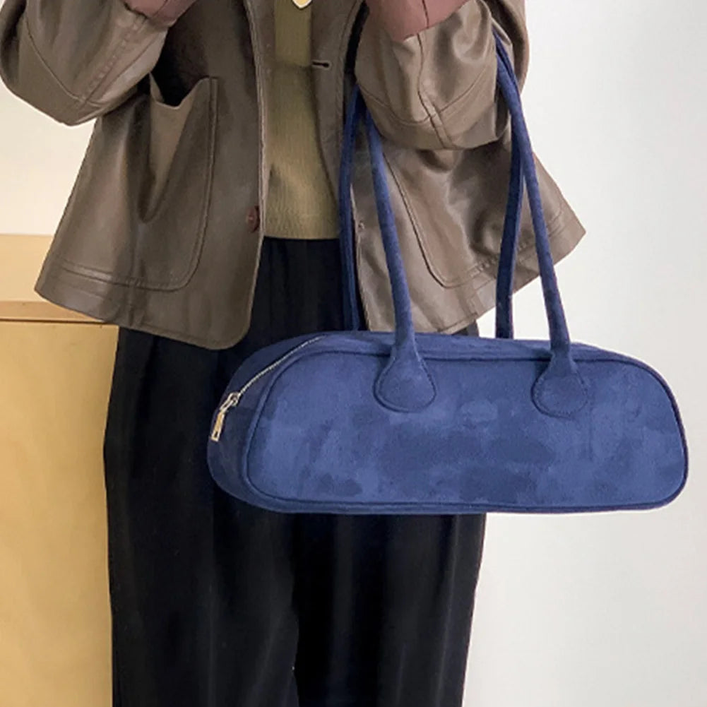 Torebka z zamszu Pauleen Baguette