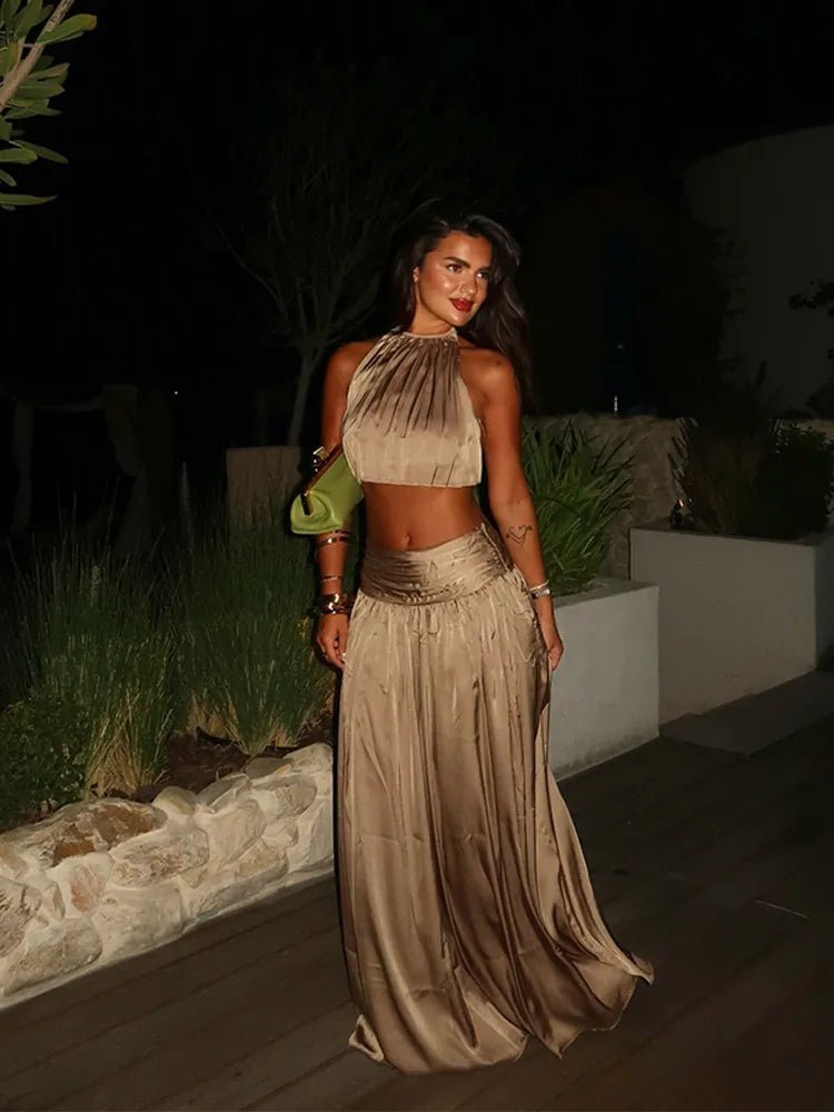 SOERA Isabelle Halter Backless Top & Skirt Set - Set - SOERA-347203-DEF-OS-23619 Top XS