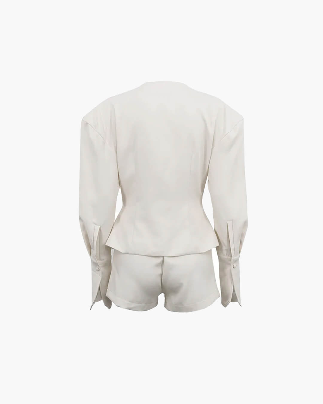 SOERA Angelica Cinched - Waist Blazer Shorts Set - Sets - 1005010386594833-;sx1768728336851565616 Top S