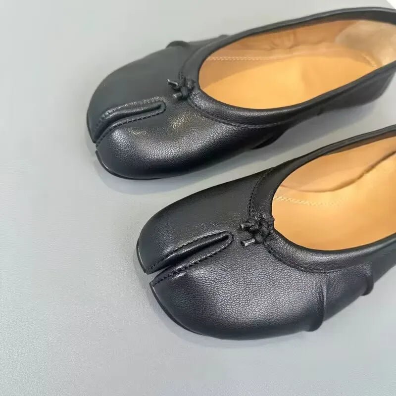 SOERA Bianca Split - Toe Leather Mules - Shoes -  Black 35