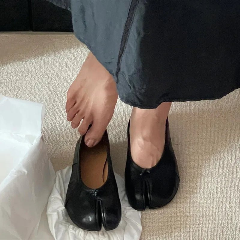 SOERA Bianca Split - Toe Leather Mules - Shoes -  Black 37