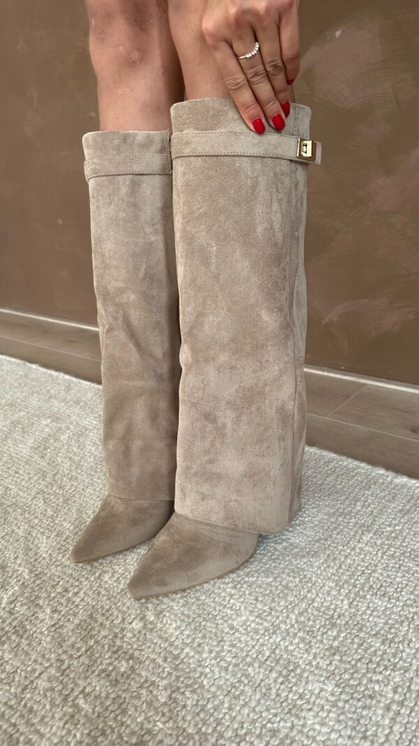 SOERA Kyla Suede Boots - Shoes - cq1758162480458282217 Taupe 40