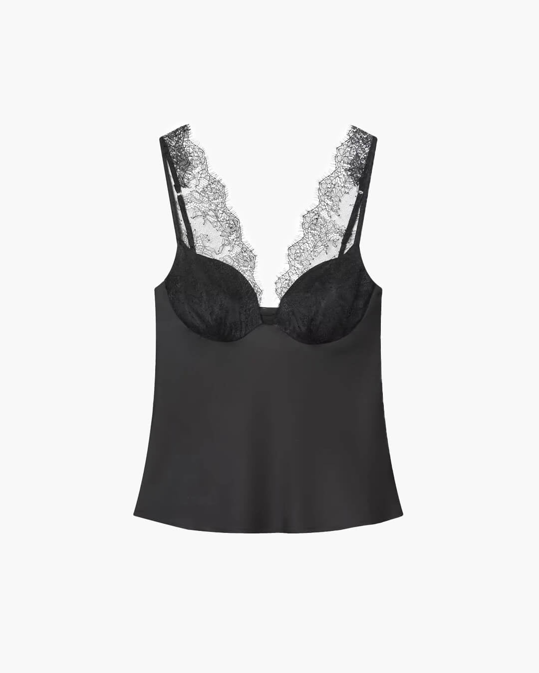 SOERA Amaris Lace V - Neck Sleeveless Top - Tops - 1005010294088461-;uV1768904312408707553 Black M