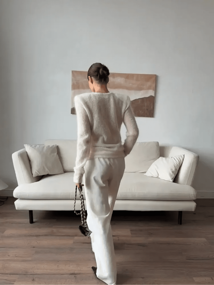 SOERA Maricar Slim Fit Sheer Pullover - Tops - 3256810170403788-;um1766554850588423231 White S